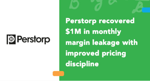 Perstorp Recovered $1M in Monthly Margin Leakage with Improved Pricing Discipline