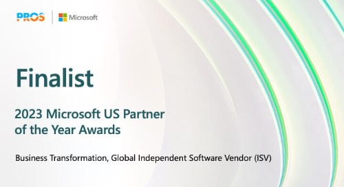 PROS Recognized as a Finalist in the 2023 Microsoft US Partner of the Year