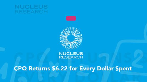Nucleus Research case study thumbnail - PROS CPQ returns $6.22 for every dollar spent